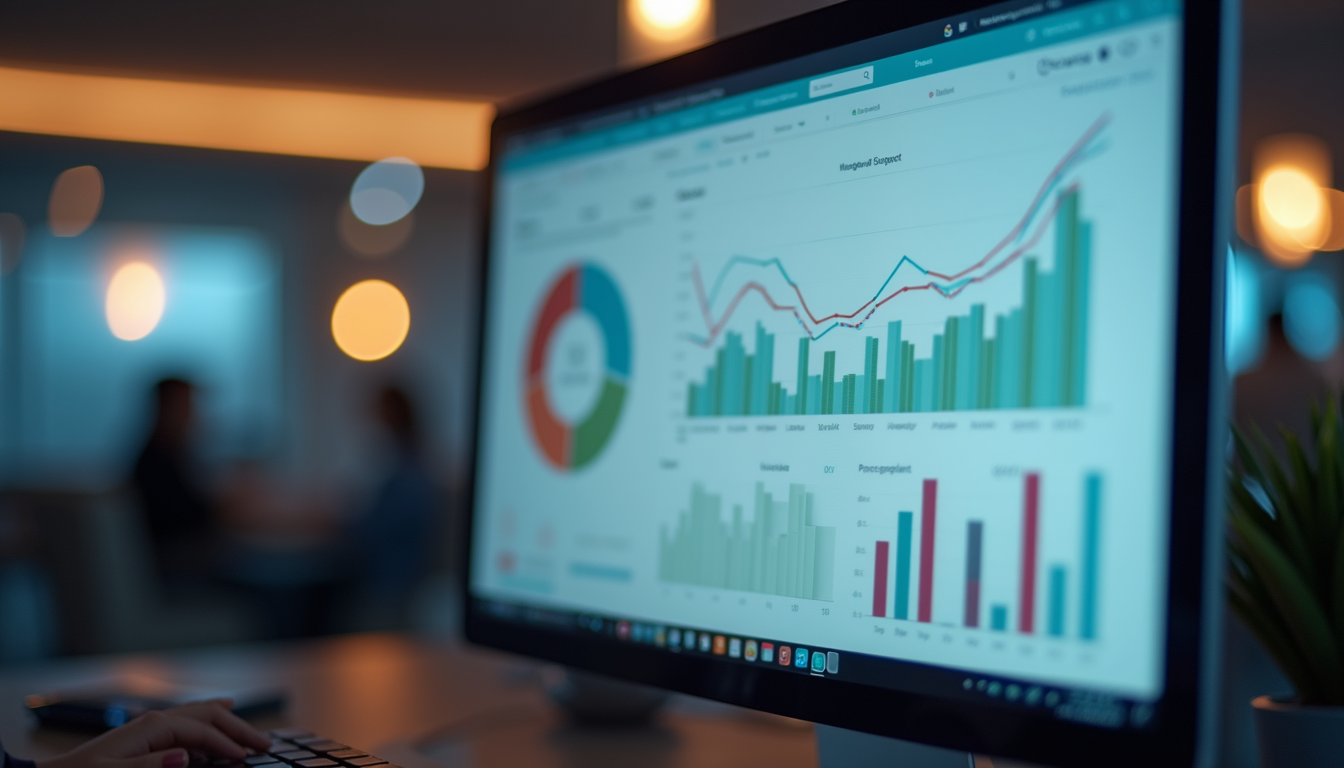 Dashboard displaying AI sales automation metrics and insights